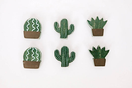 Cactus 2x2 wd shps s/6 LETTERBOARD SHAPE SETS
