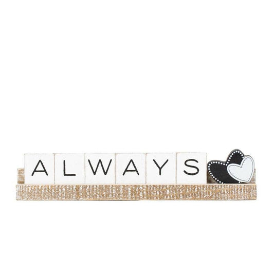 Always 12x2x1 wood ledgie kit (ALWAYS)  Wedding Decor